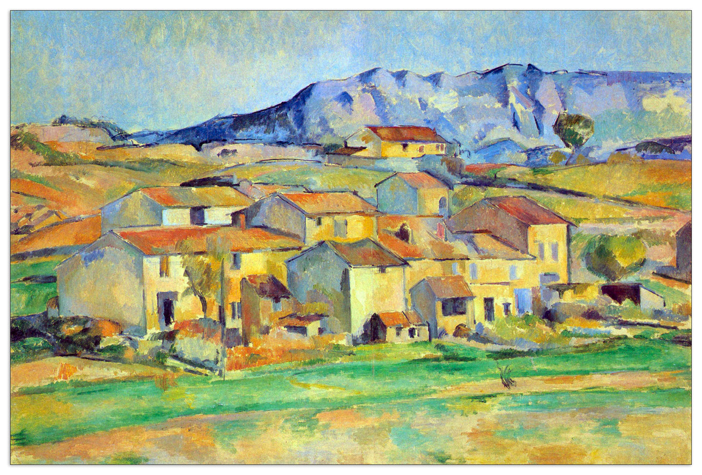 Montaigne Sainte-Victoire, from the environment beu Gardanne of view cm 90x60