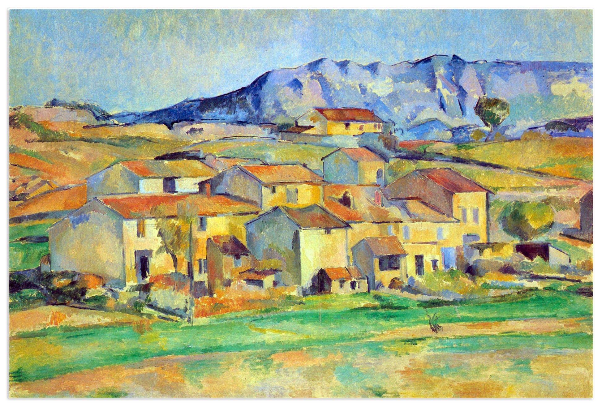 Montaigne Sainte-Victoire, from the environment beu Gardanne of view cm 90x60