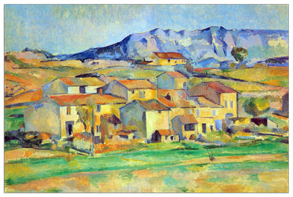 Montaigne Sainte-Victoire, from the environment beu Gardanne of view cm 90x60