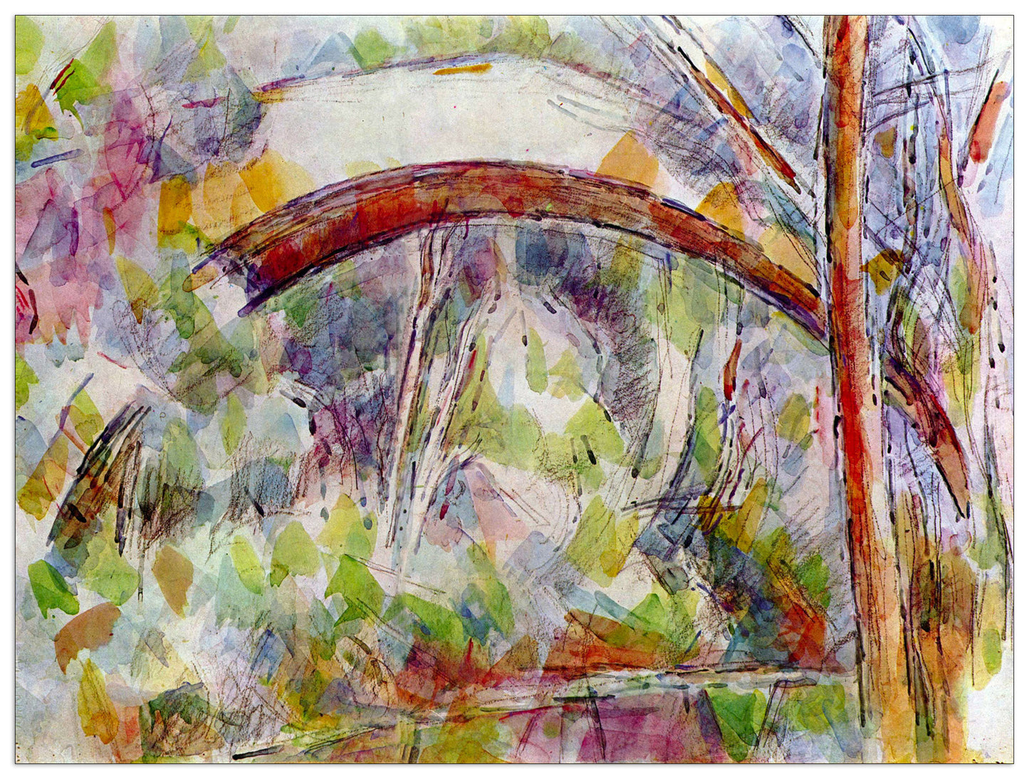 River at the Bridge of Three Sources cm 80x60