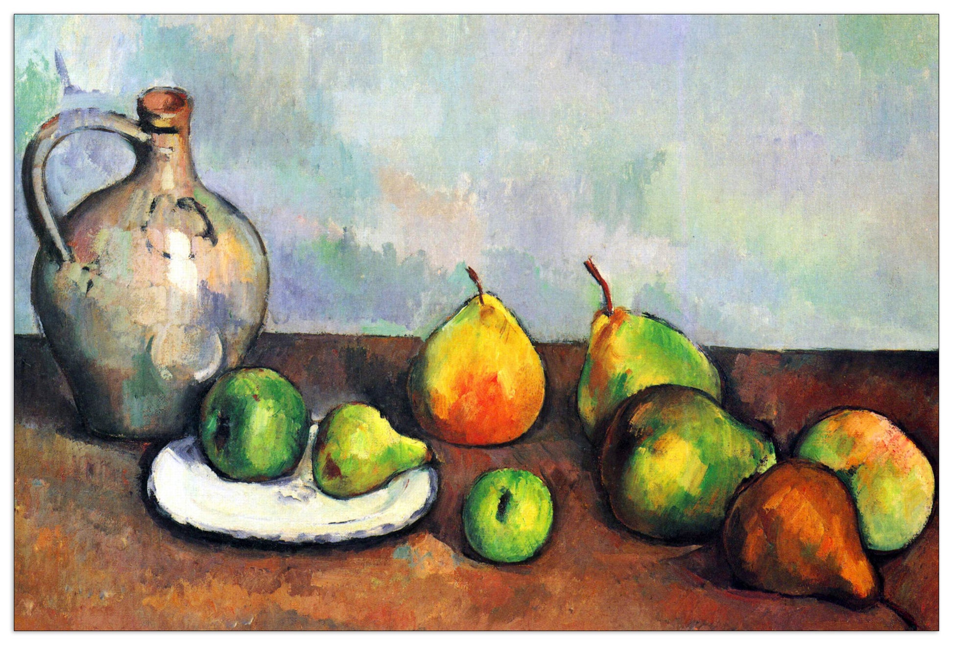 Still Life, Jar and Fruit cm 90x60
