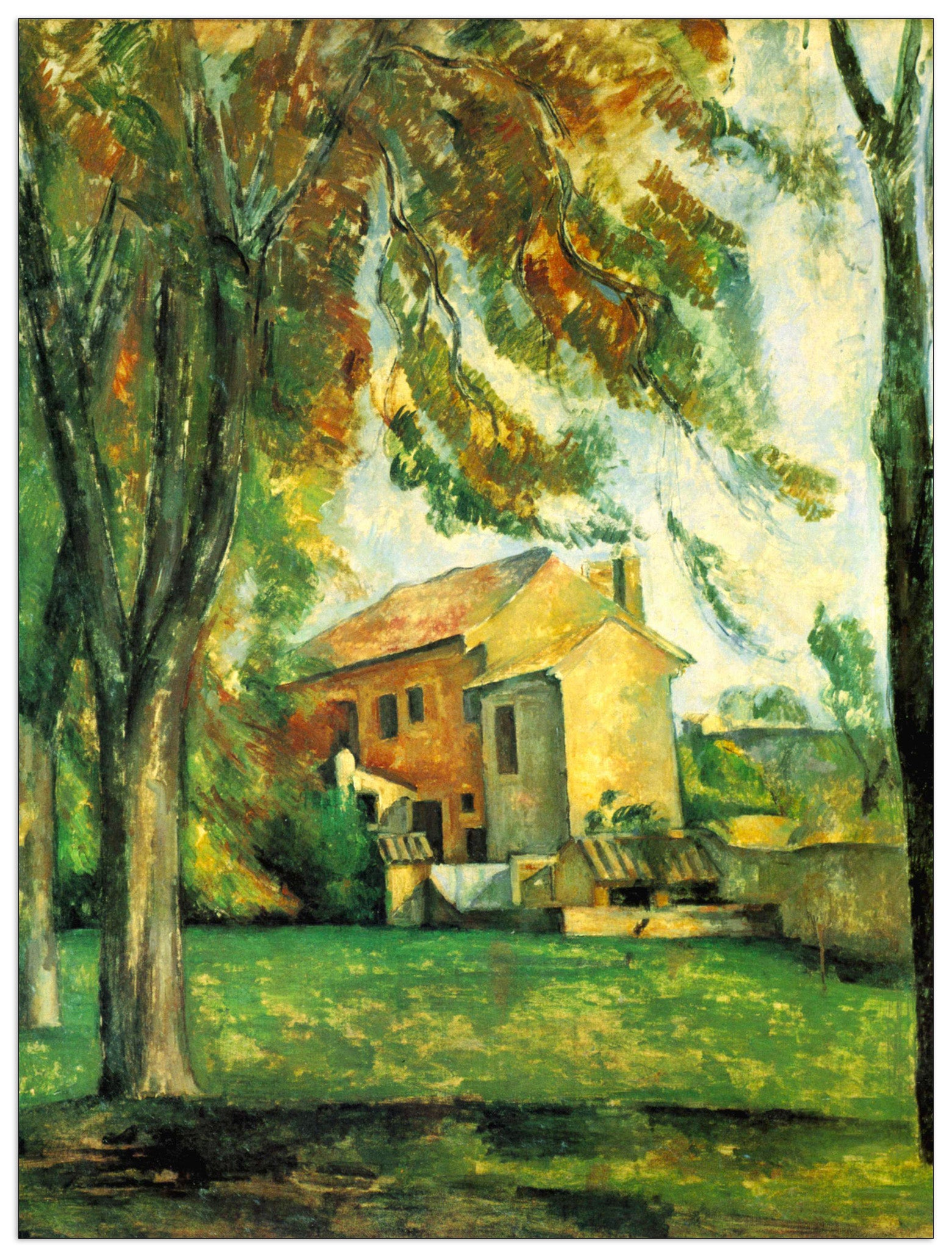 The Pond of the Jas de Bouffan in Winter cm 90x120