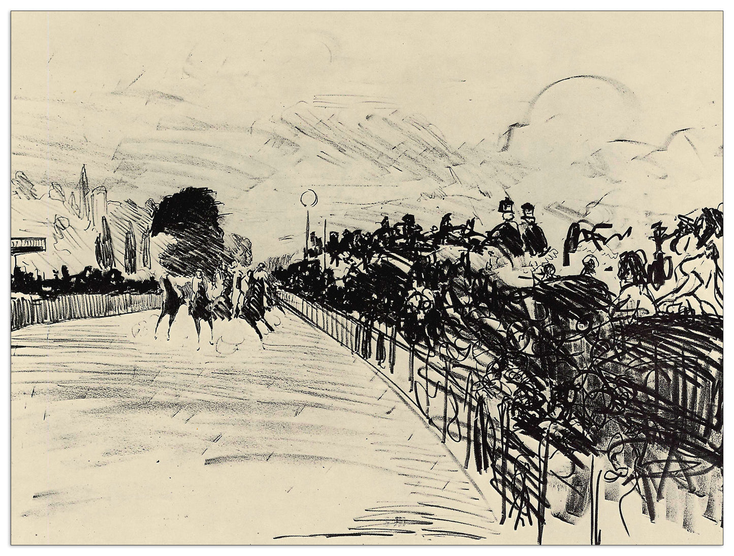 Horse racing cm 120x90
