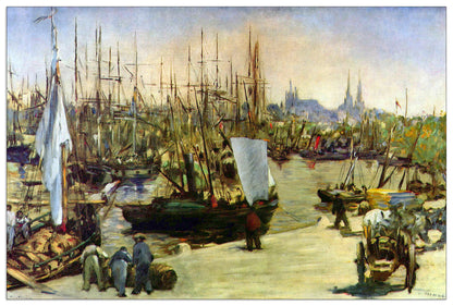Port of Bordeaux cm 90x60