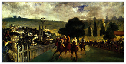 Race at Longchamp cm 140x70