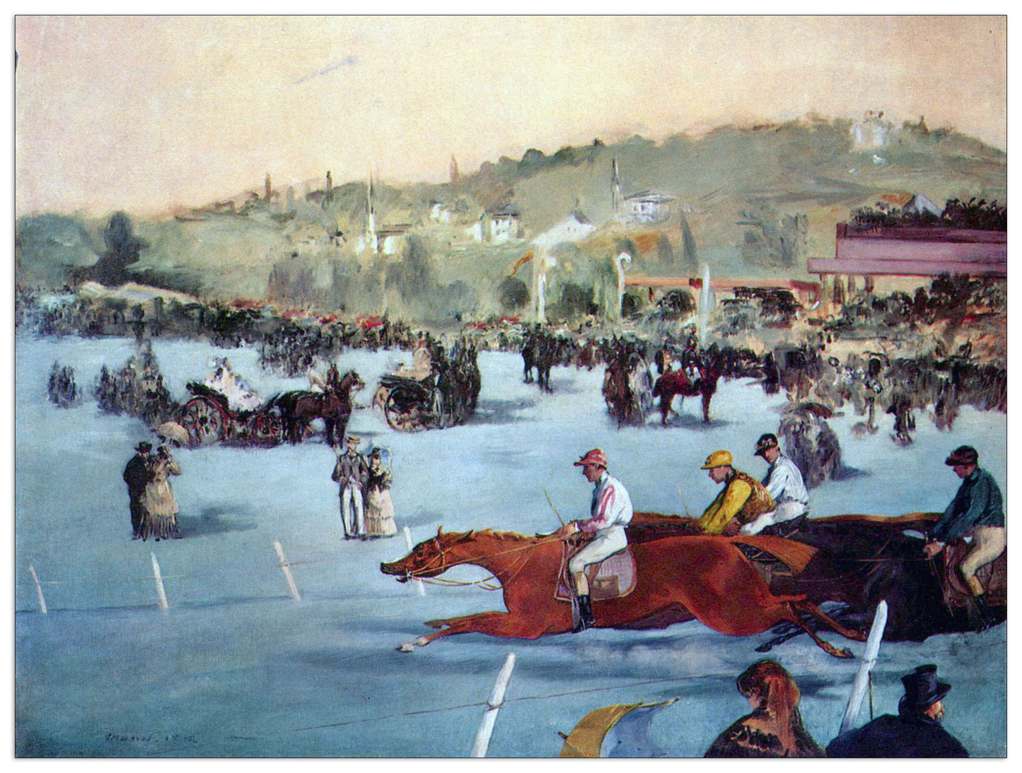 Races at the Bois de Boulogne cm 120x90