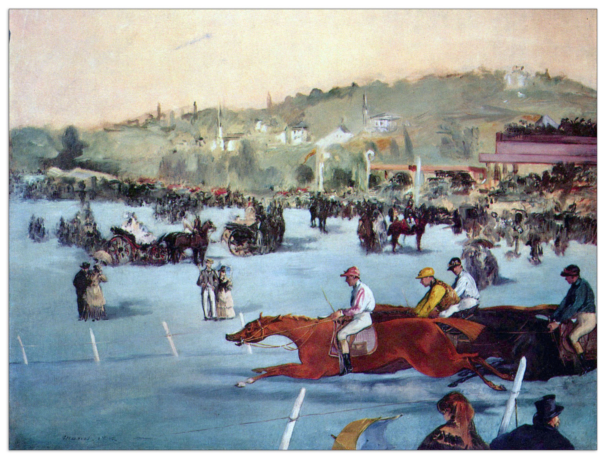 Races at the Bois de Boulogne cm 120x90