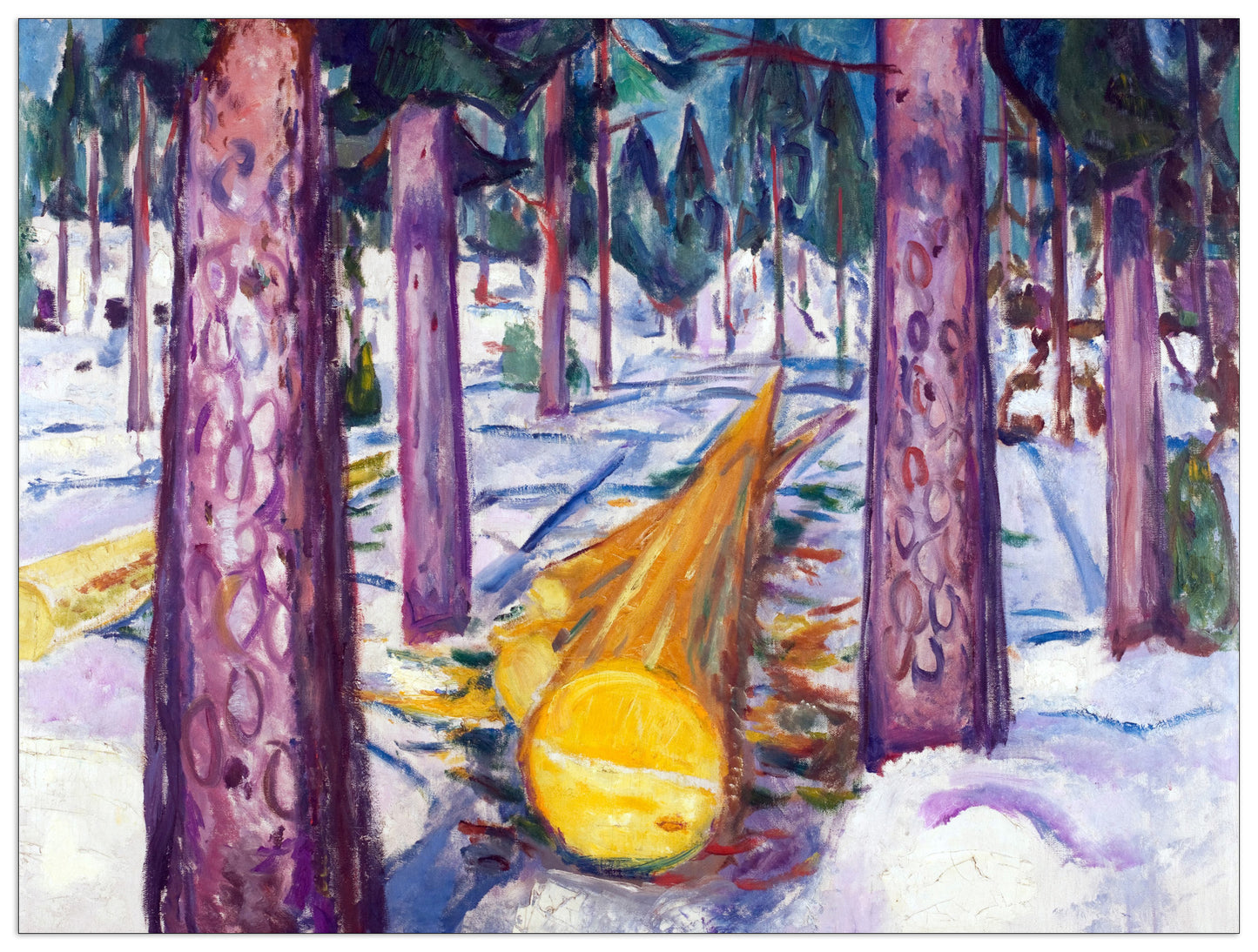The yellow log cm 120x90