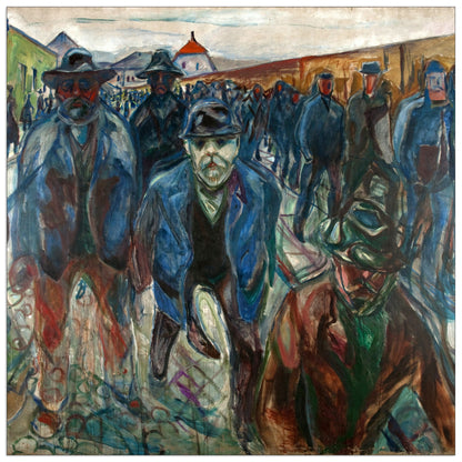 Workers on their way home cm 70x70