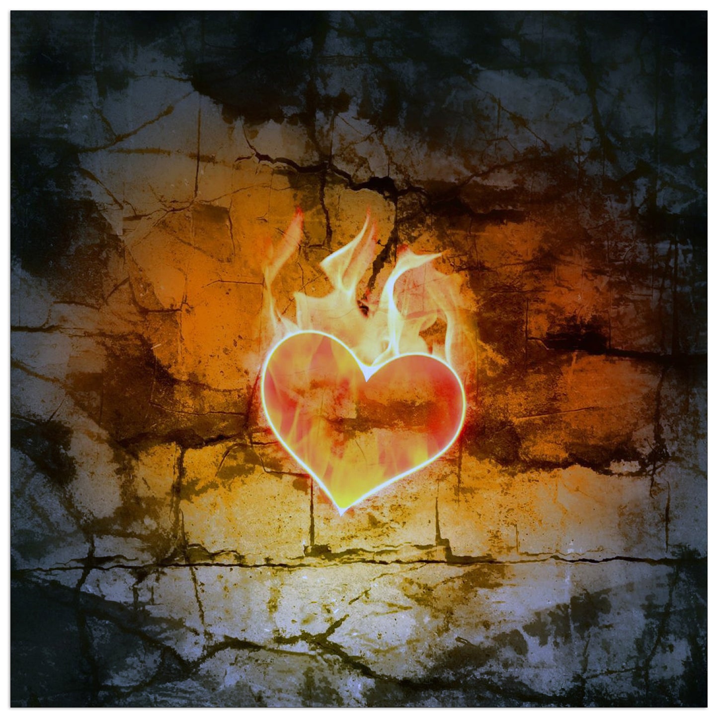 Fire heart cm 30x30