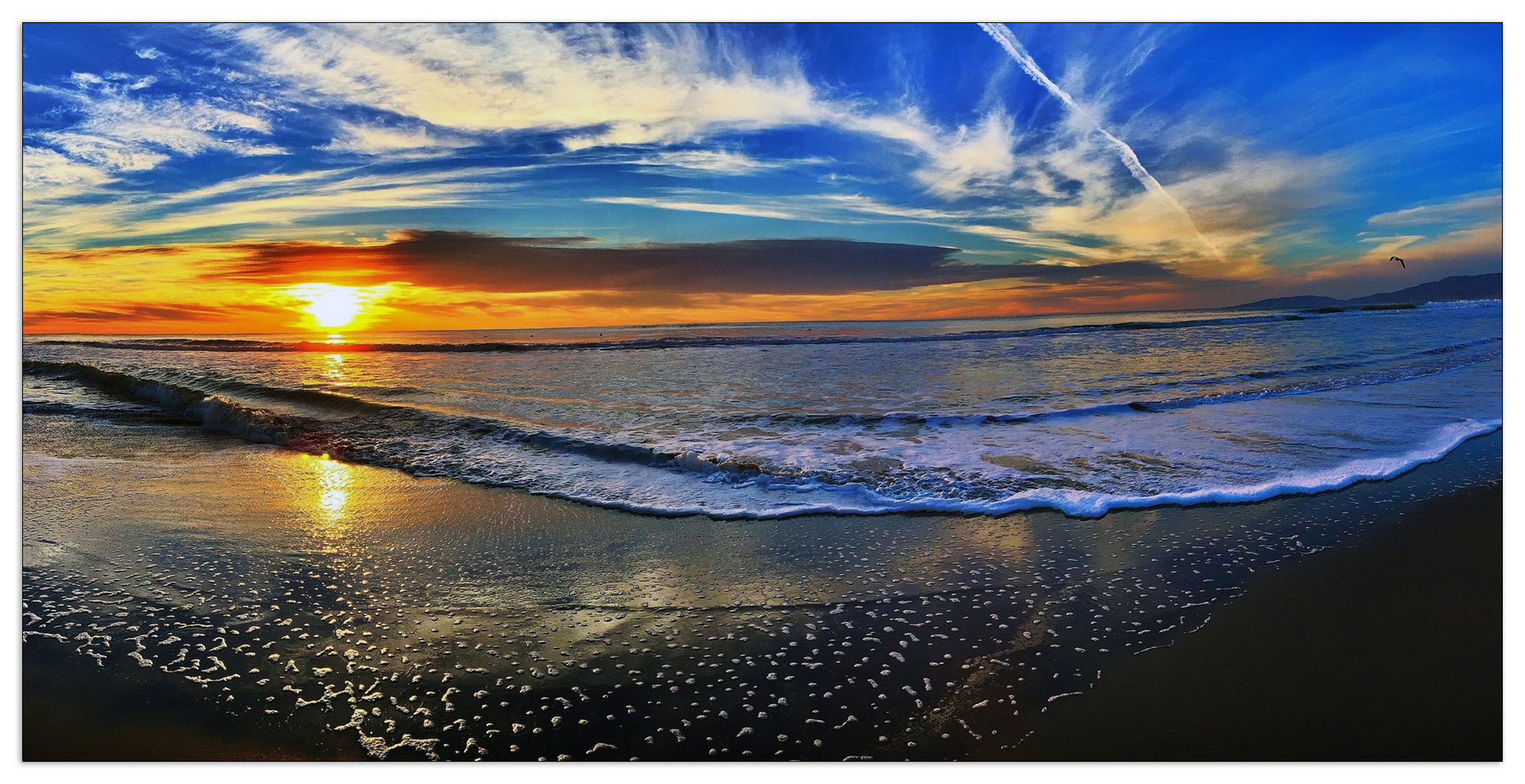 Spiaggia di sera cm 140x70