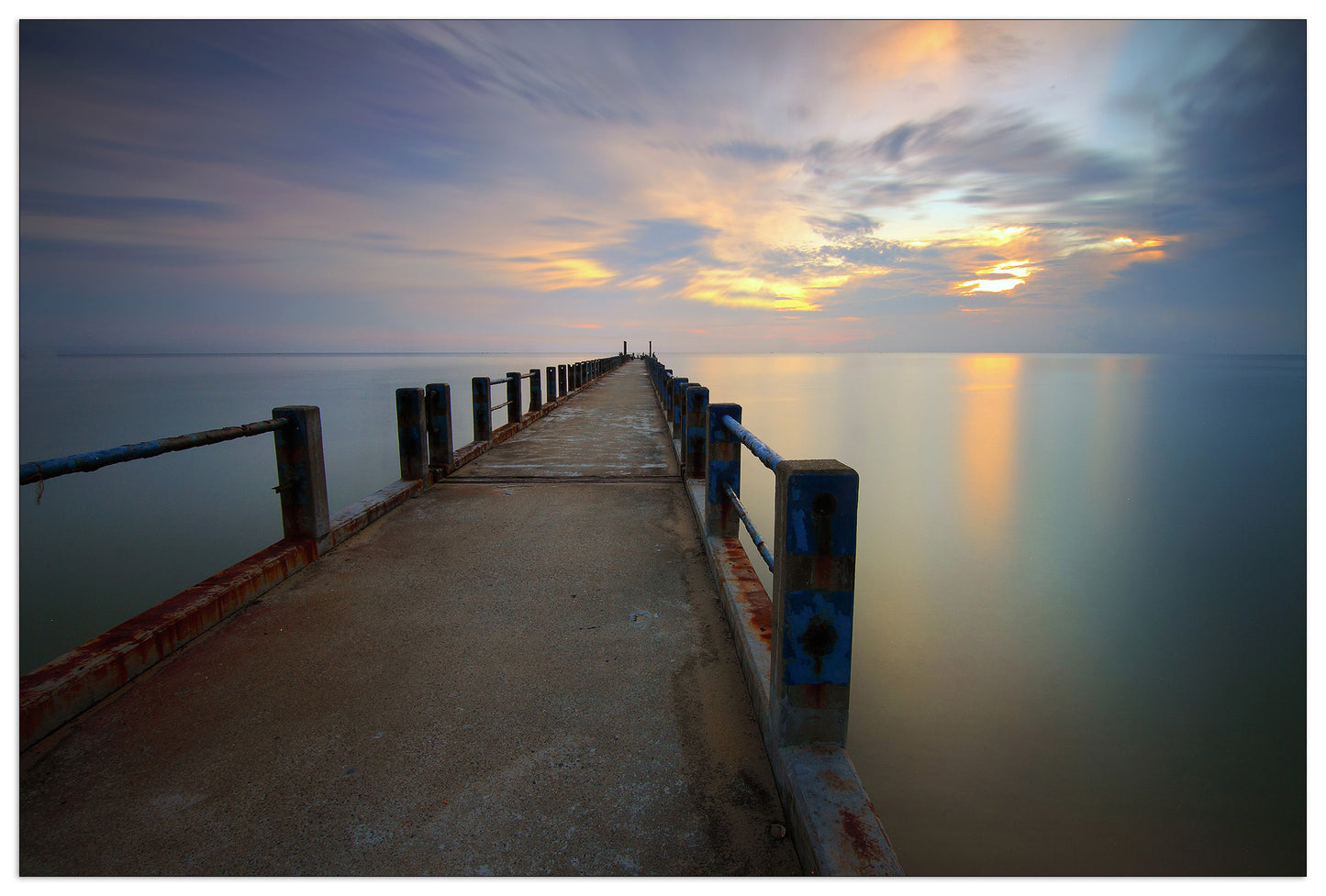 Pontile sul mare cm 135x90