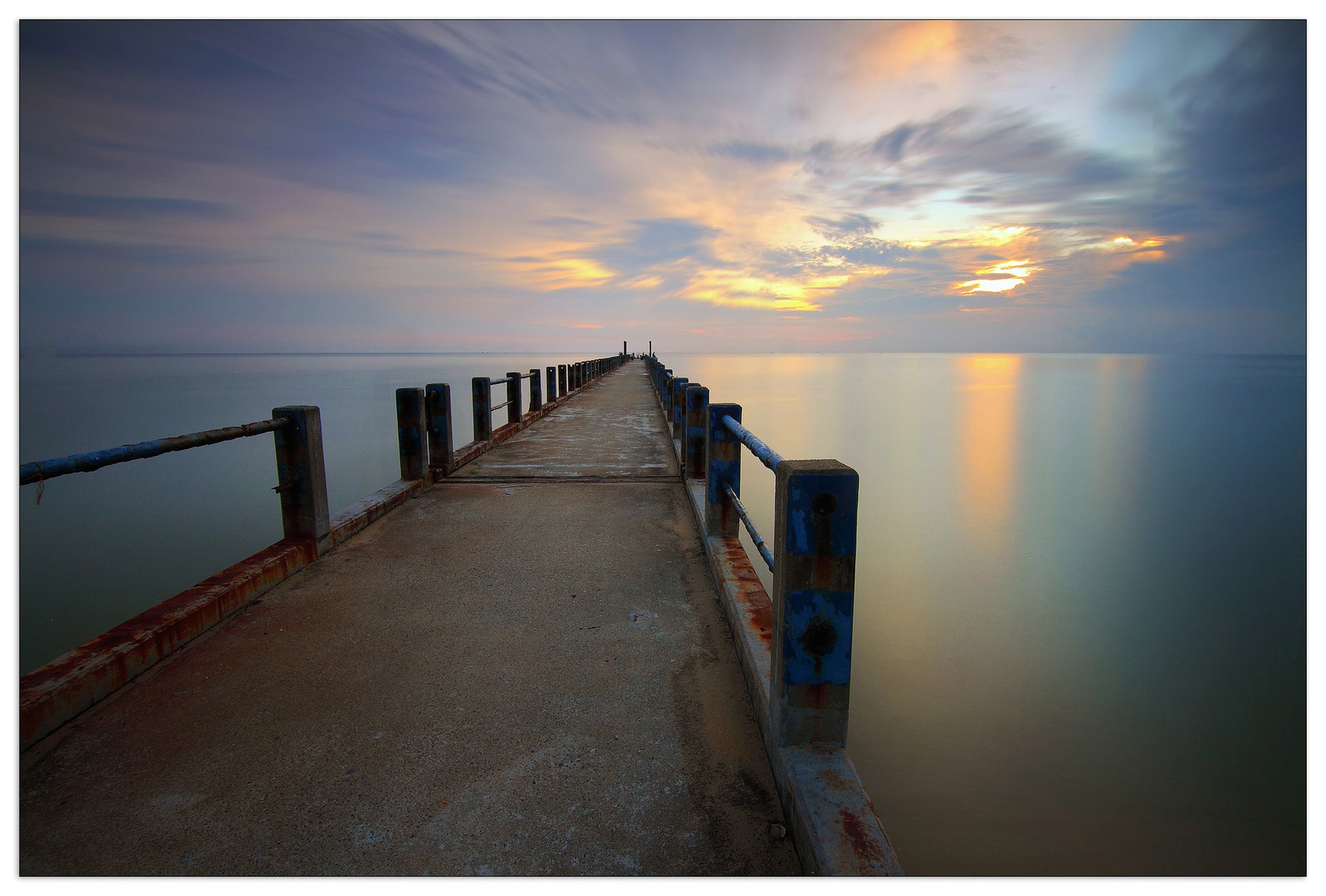 Pontile sul mare cm 135x90