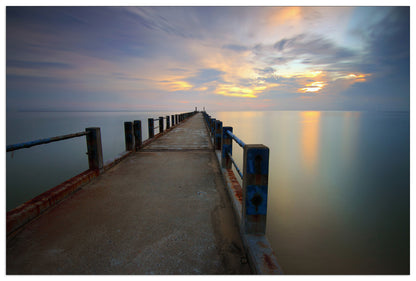 Pontile sul mare cm 135x90