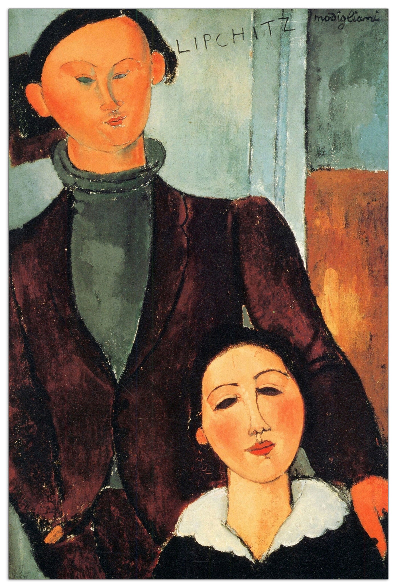 Jacques Lipchitz and his woman cm 90x135