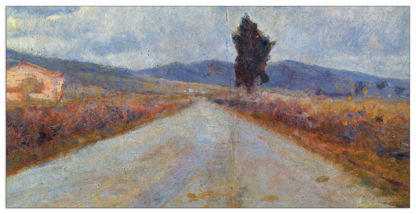 Landscape in the Toscana cm 140x70