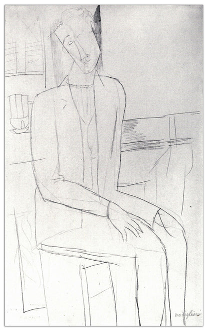 Sitting man cm 90x145