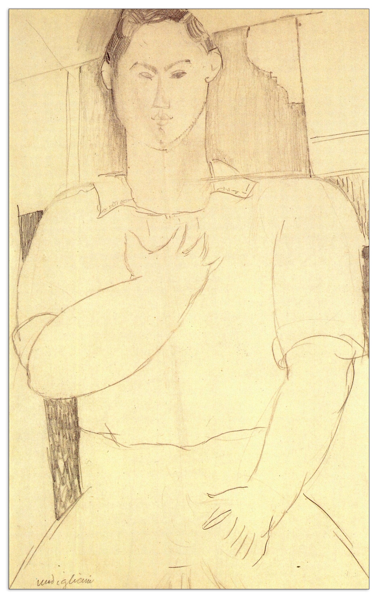 Sitting young man cm 90x145