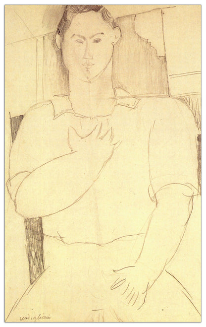 Sitting young man cm 90x145