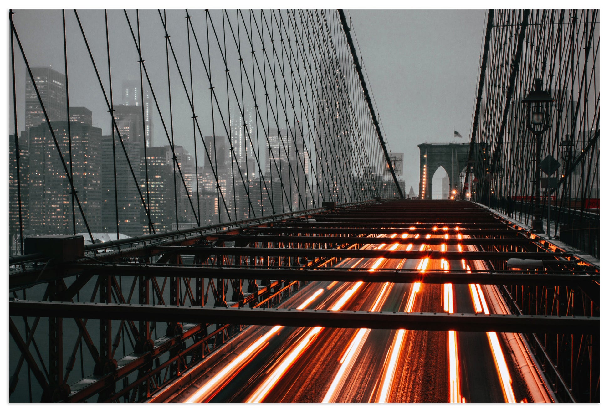 Brooklyn Bridge Traffic cm 90x60