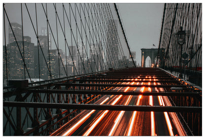 Brooklyn Bridge Traffic cm 90x60