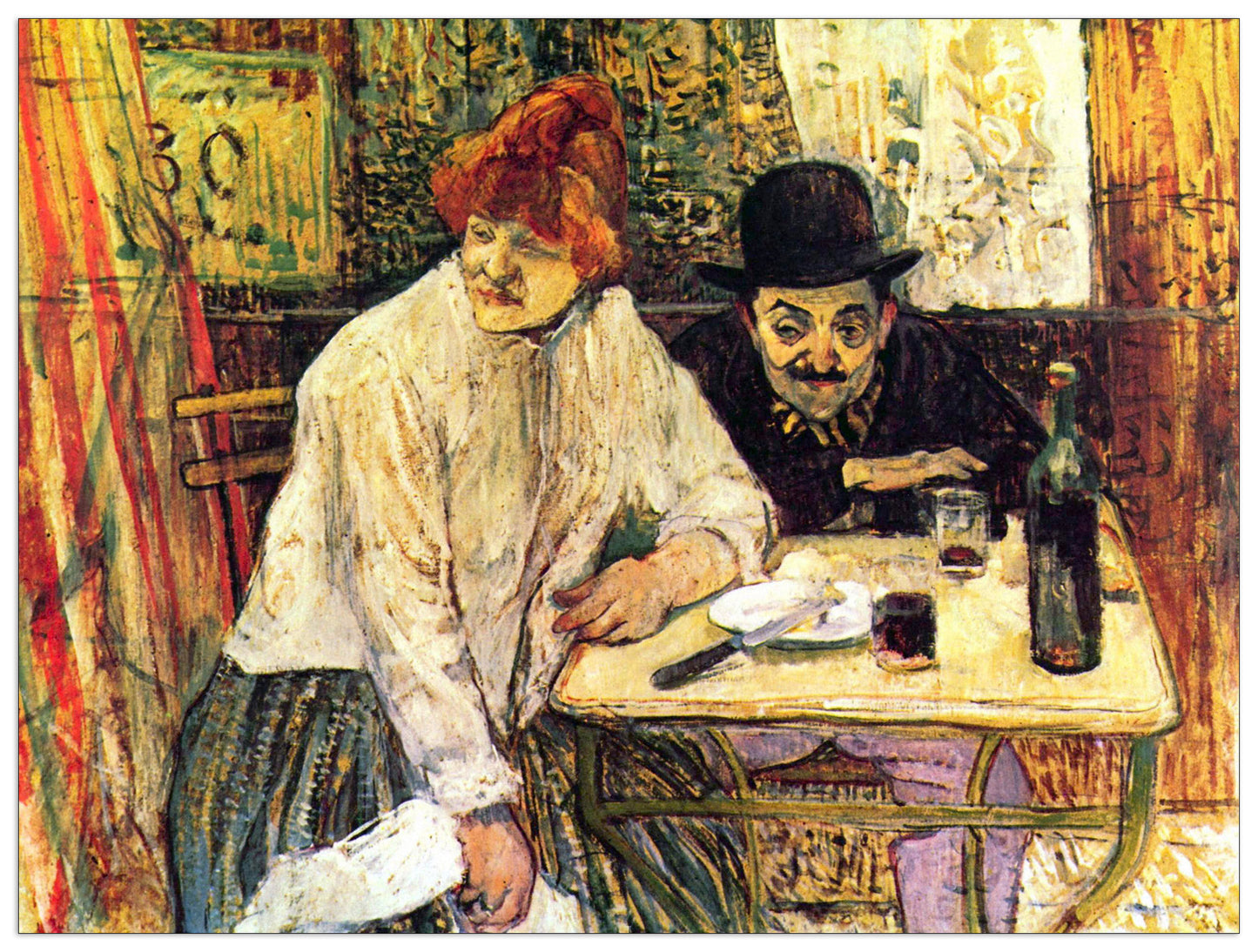A la Mie in the Restaurant cm 120x90