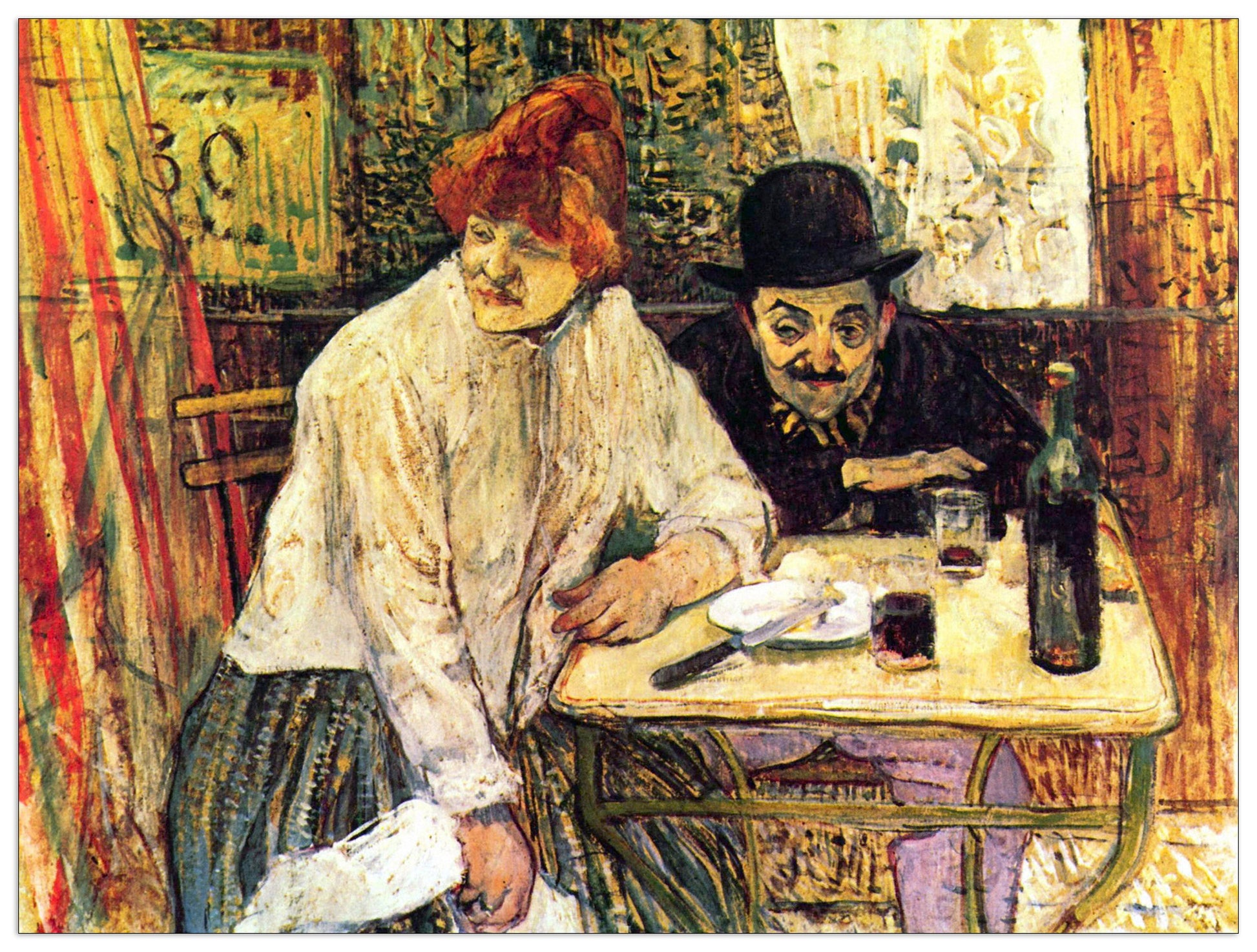 A la Mie in the Restaurant cm 120x90