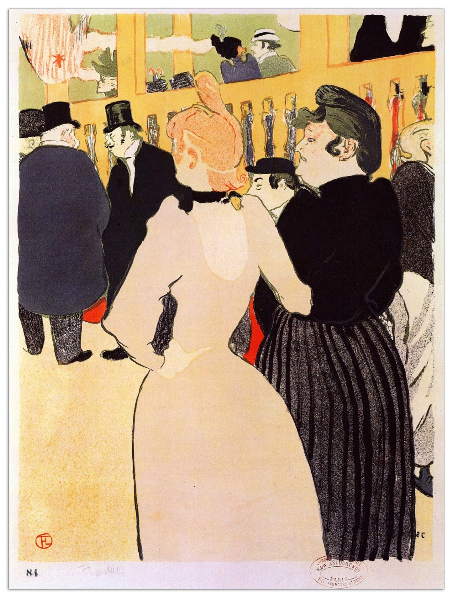 At the Moulin Rouge, la Goulue and her sister cm 90x120