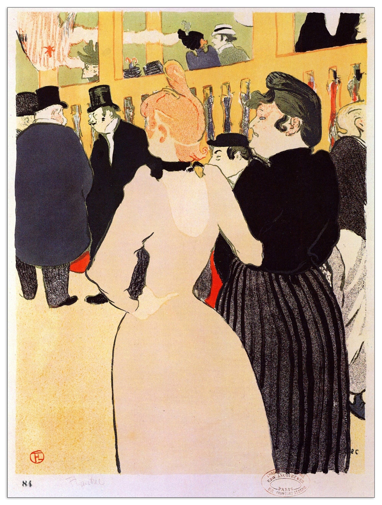 At the Moulin Rouge, la Goulue and her sister cm 90x120