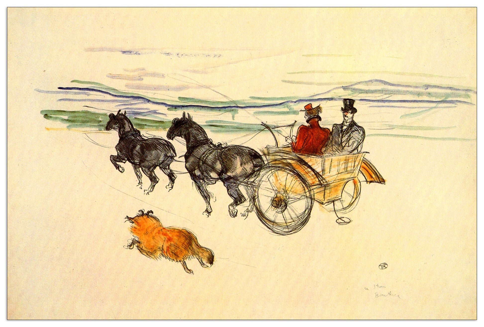 Carriage cm 90x60