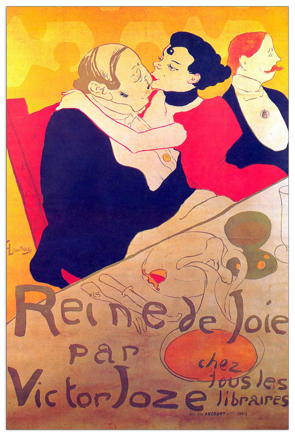 Homage to Toulouse-Lautrec - René de Joie - cm 90x135 - Pannello in MDF