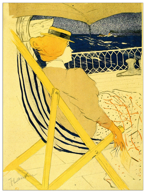 Homage to Toulouse-Lautrec - Il viaggiatore - cm 90x120 - Pannello in MDF