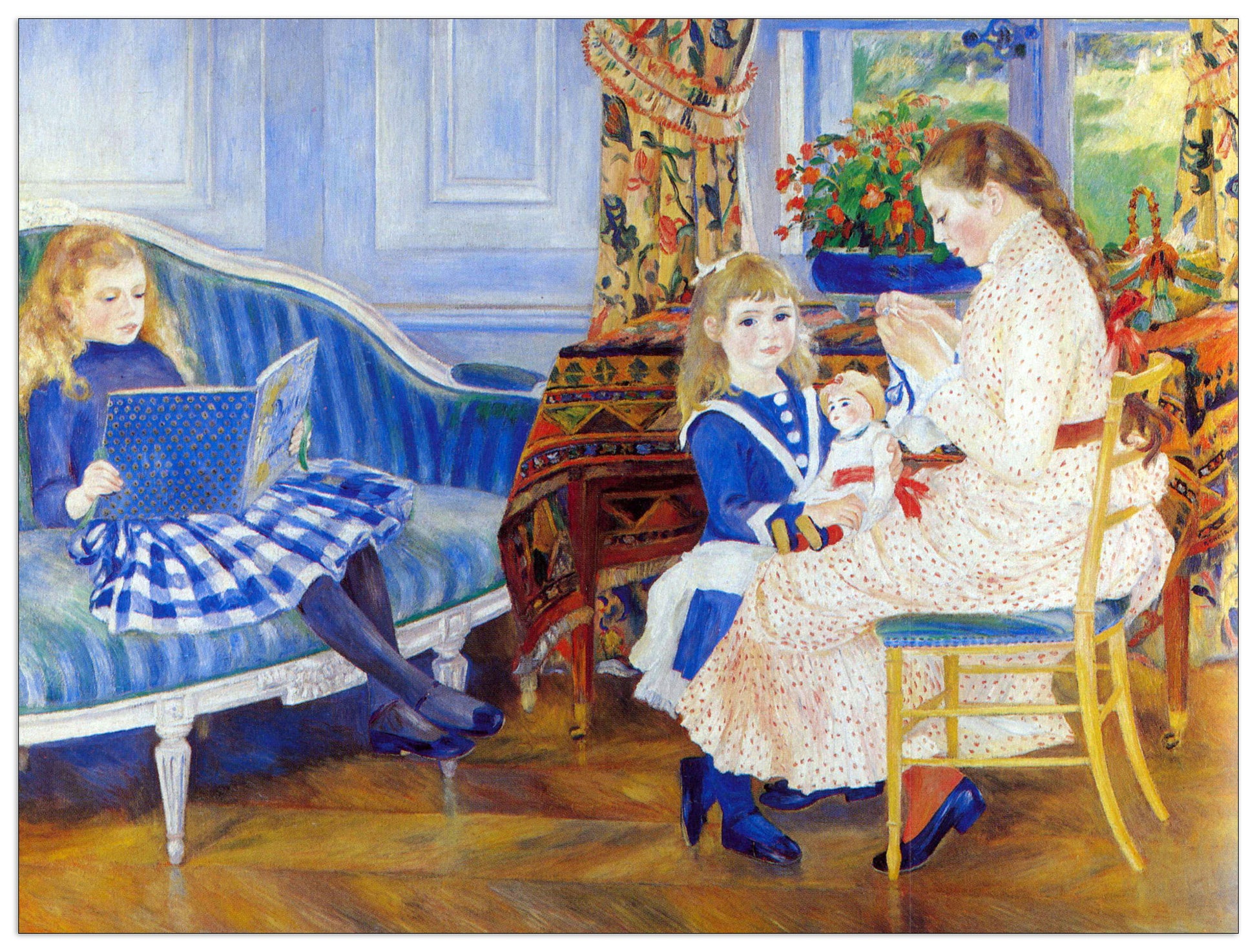 Children in the afternoon in Wargemont cm 80x60