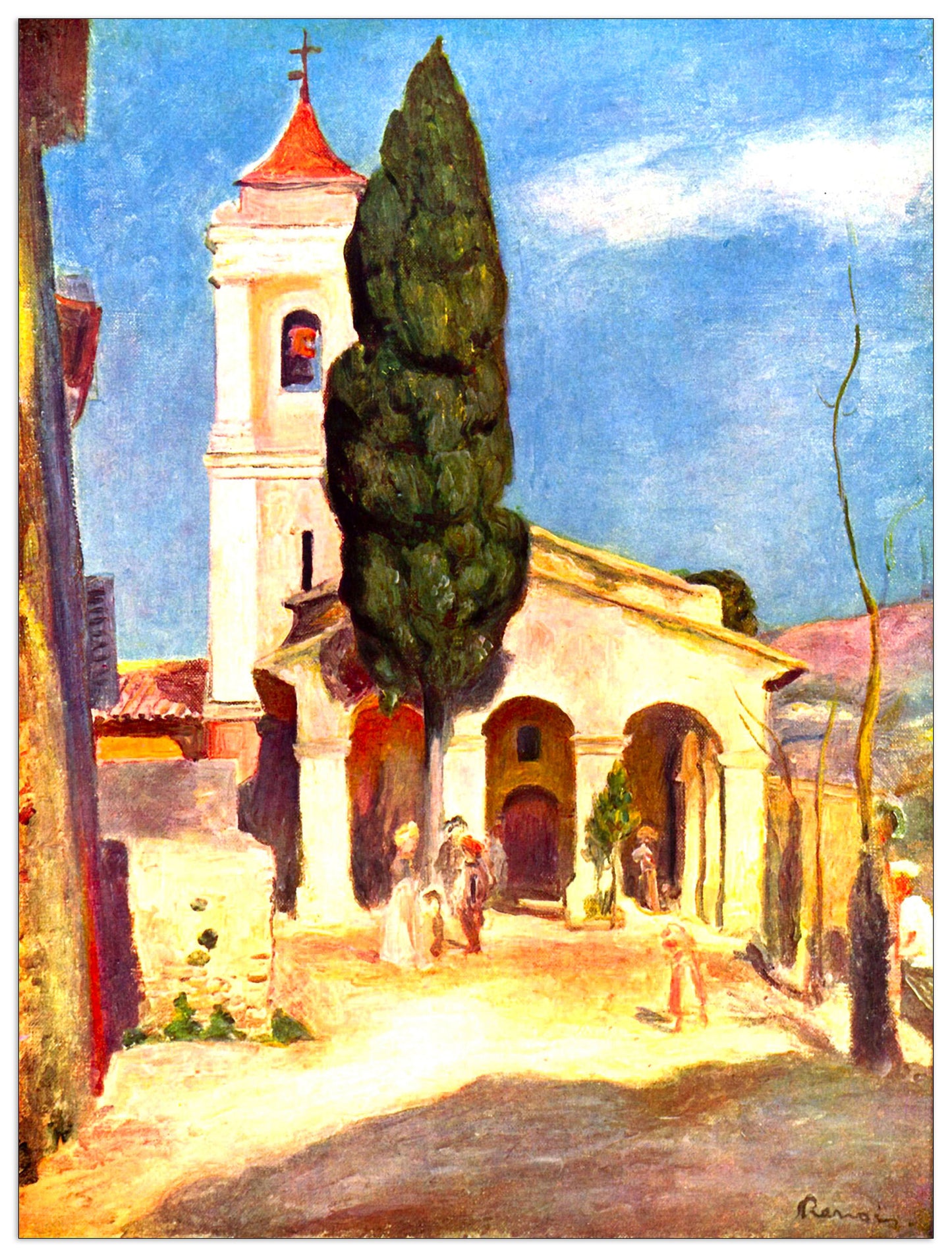 Church in Cagnes cm 60x80