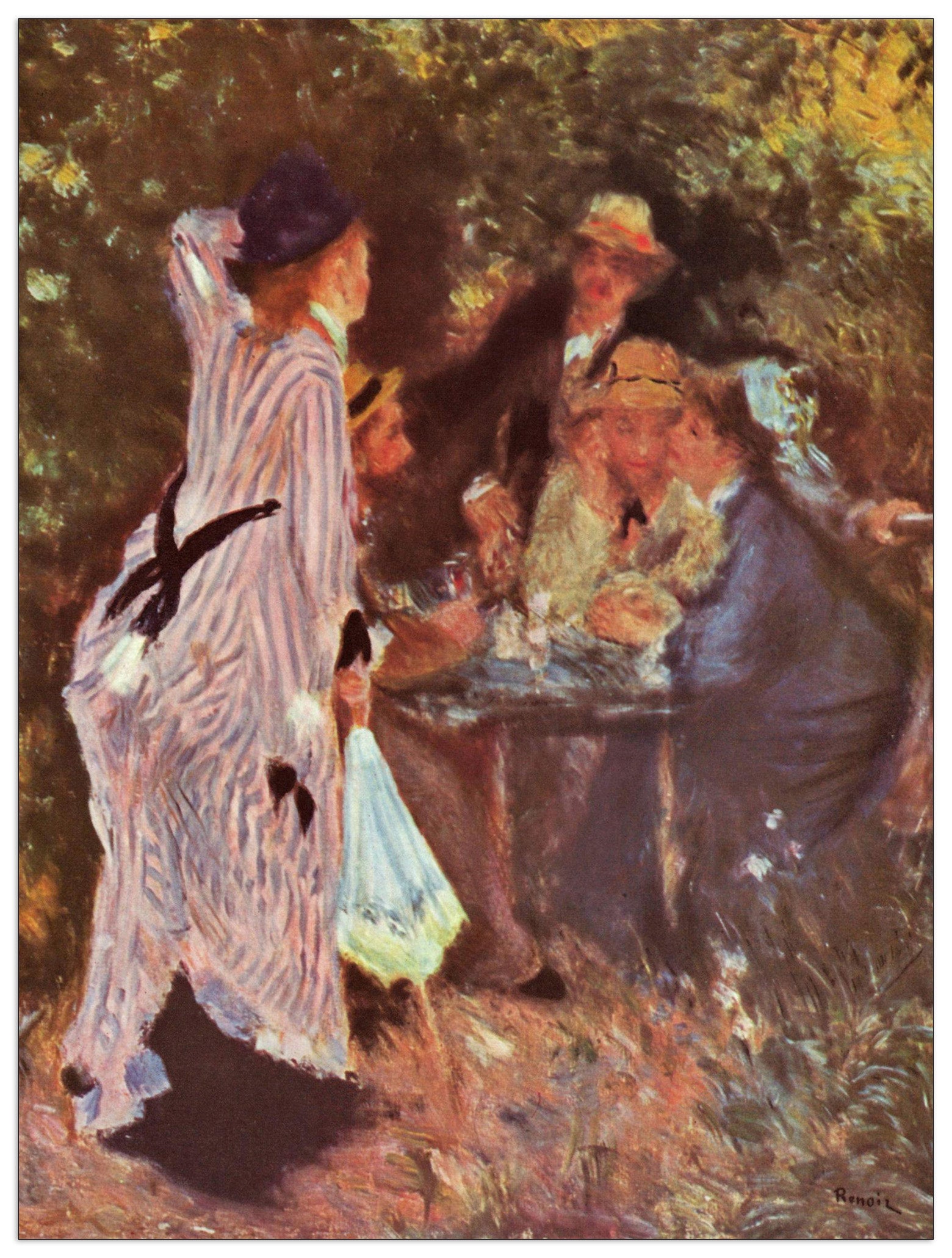 In the Garden (in the garden bower of Moulin de la Galette) cm 60x80