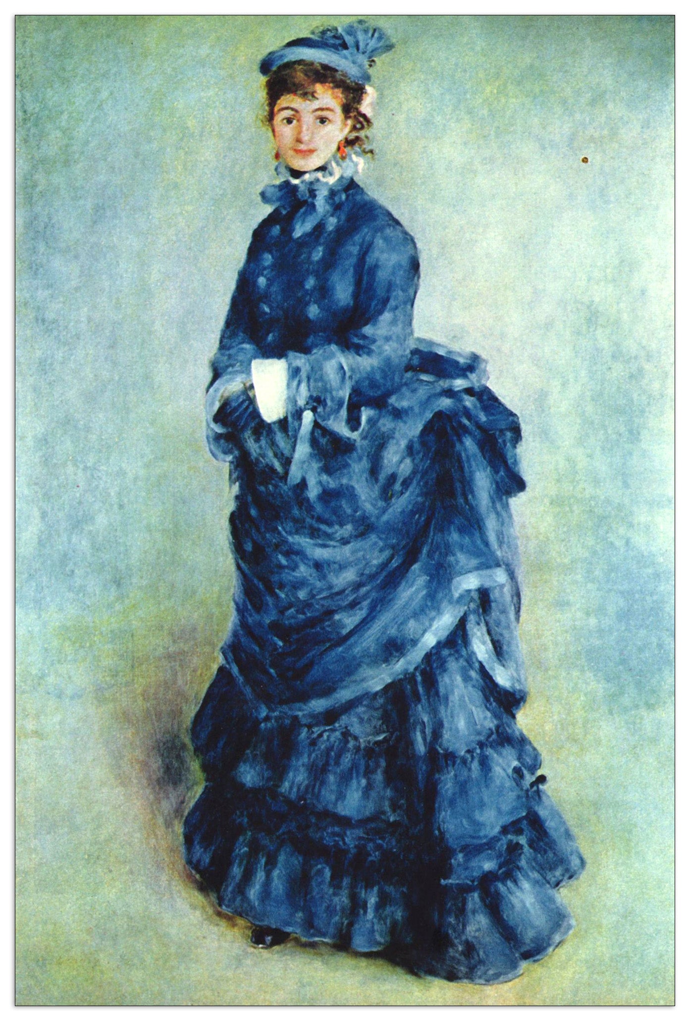 Paris girl the lady in blue cm 60x90