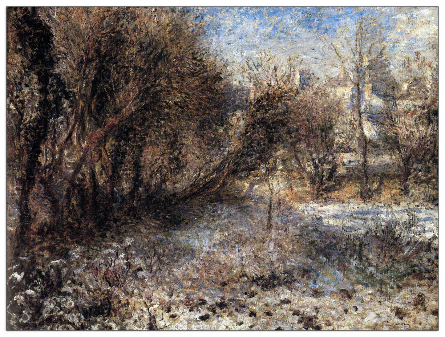 Snowy landscape cm 80x60