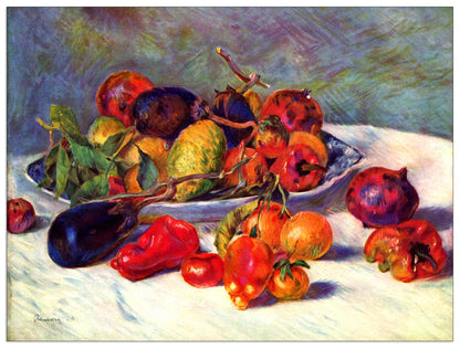 Still life with tropical fruits cm 80x60