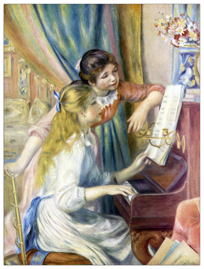 Young girls at the piano cm 60x80