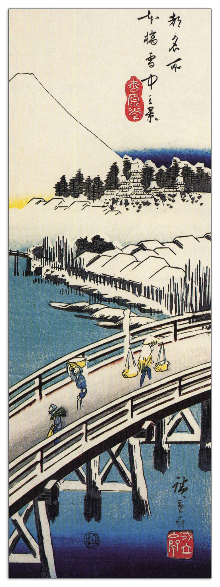 A bridge in the snow cm 50x140