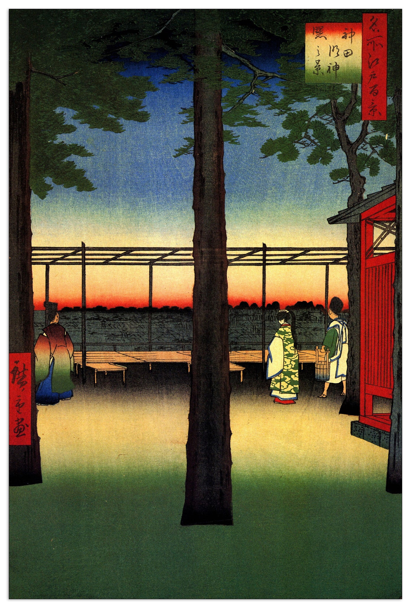 Dawn at Kanda Myojin Shrine cm 60x90