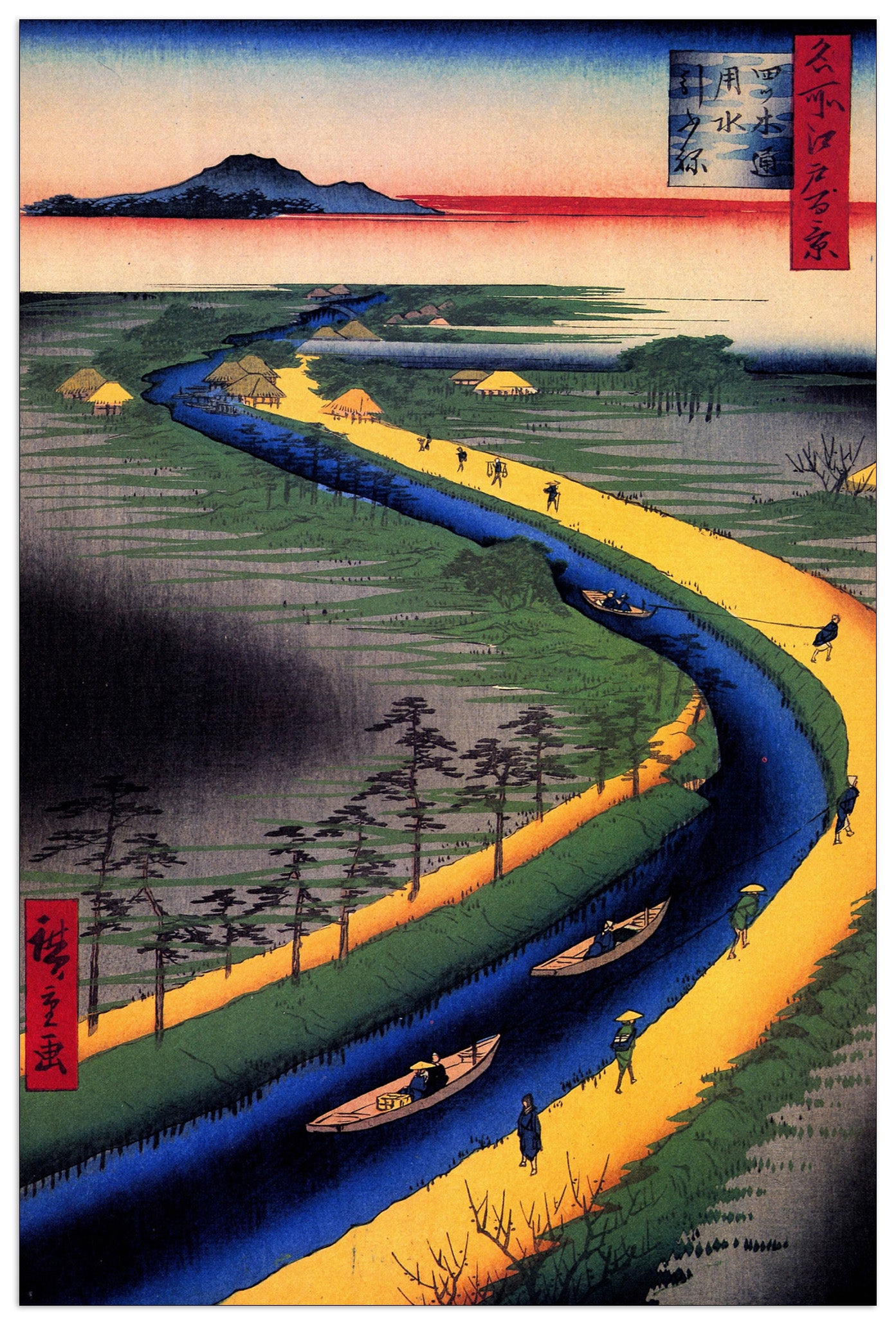 Towboats Along the Yotsugi cm 60x90