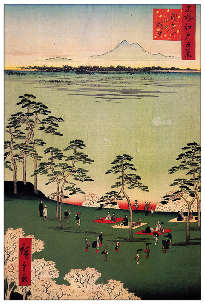View to the North from Asukayama cm 60x90