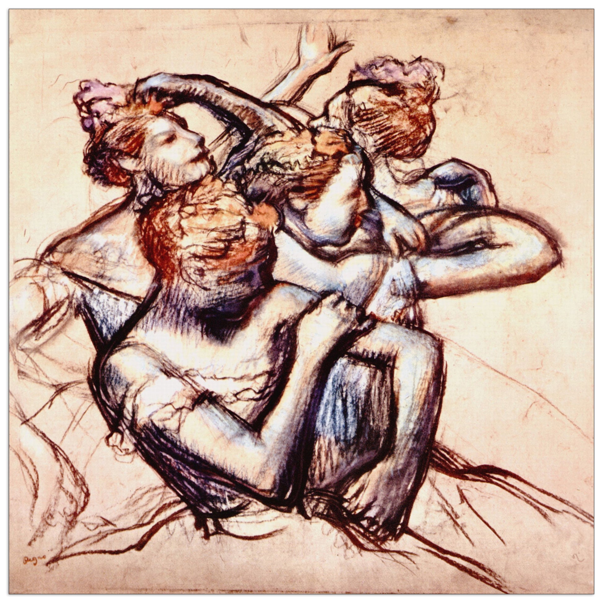 Ballet dancer s in half figure cm 70x70