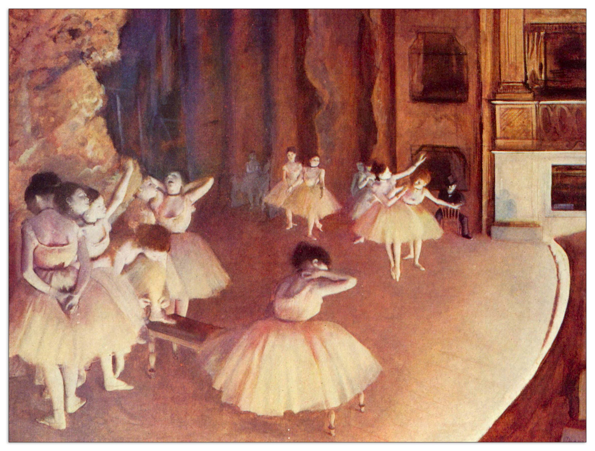 Dress rehearsal of the ballet on the stage cm 80x60