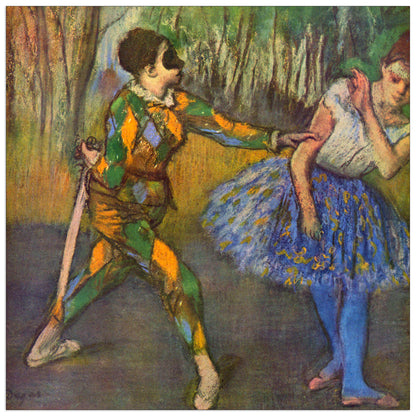 Harlequin and Columbine cm 70x70