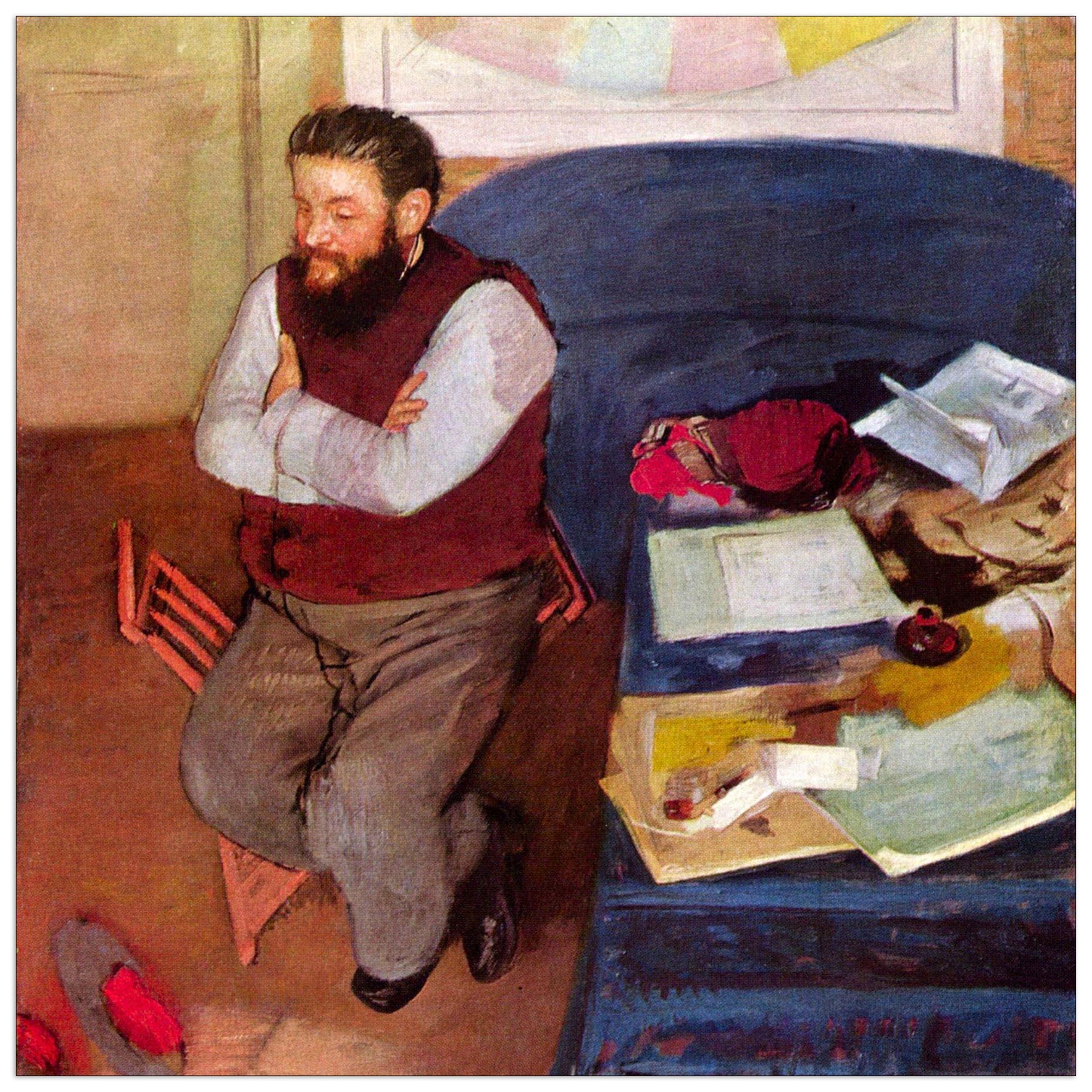 Portrait of Diego Martelli cm 70x70