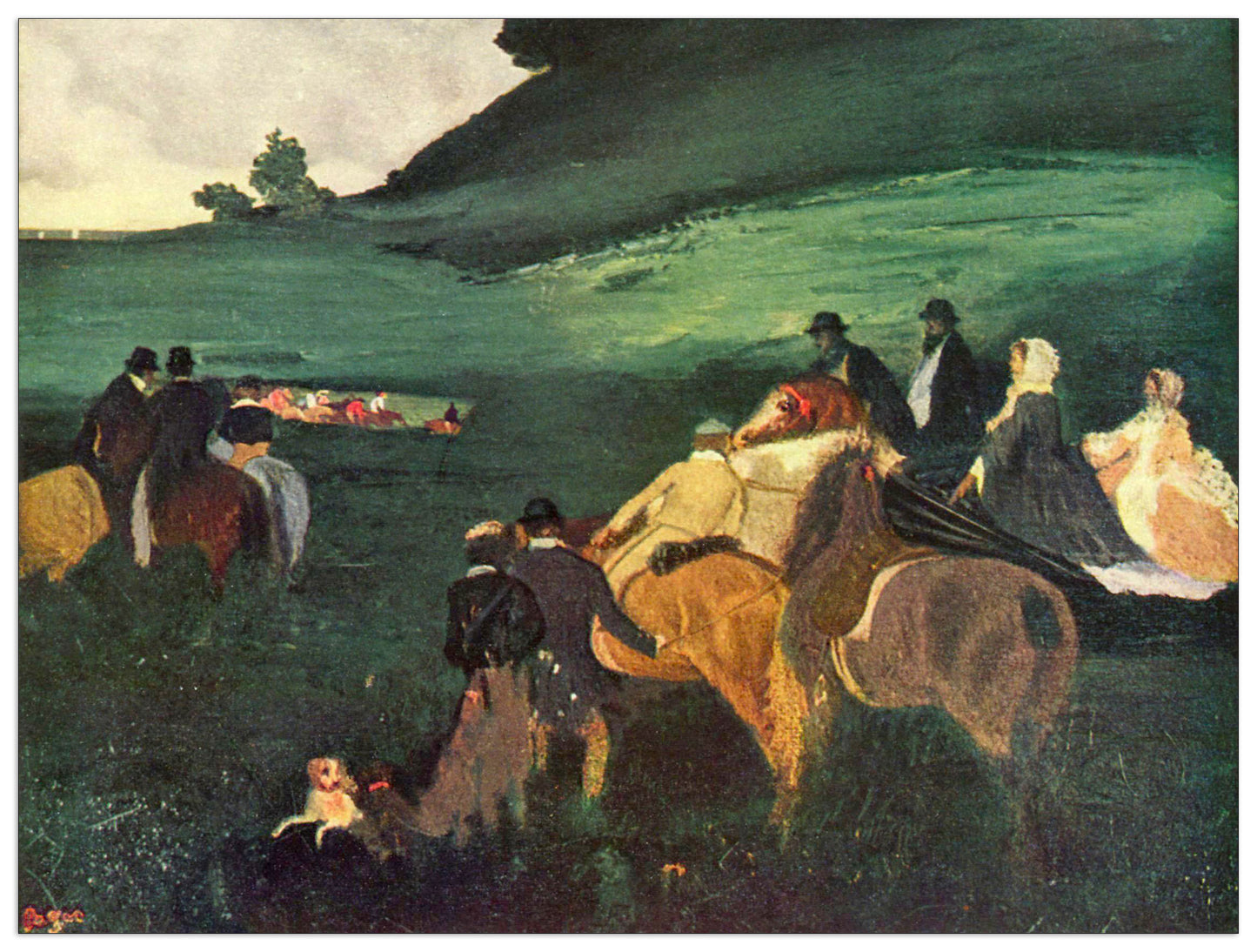 Riders in the landscape cm 80x60