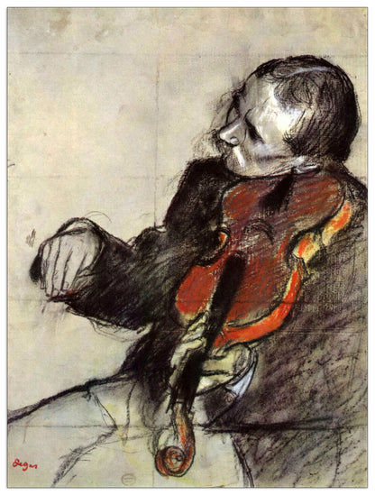 Study of violinist cm 60x80