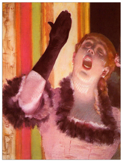 The singer with the glove cm 60x80